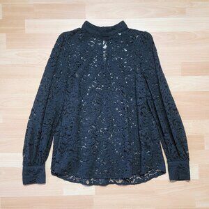 H&M Black Lace Blouse